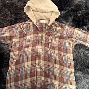 American Eagle hoodie flannel.